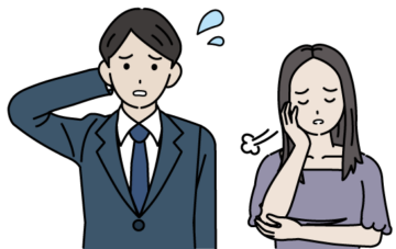 悩む人のイラスト2