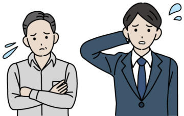 悩む人のイラスト4