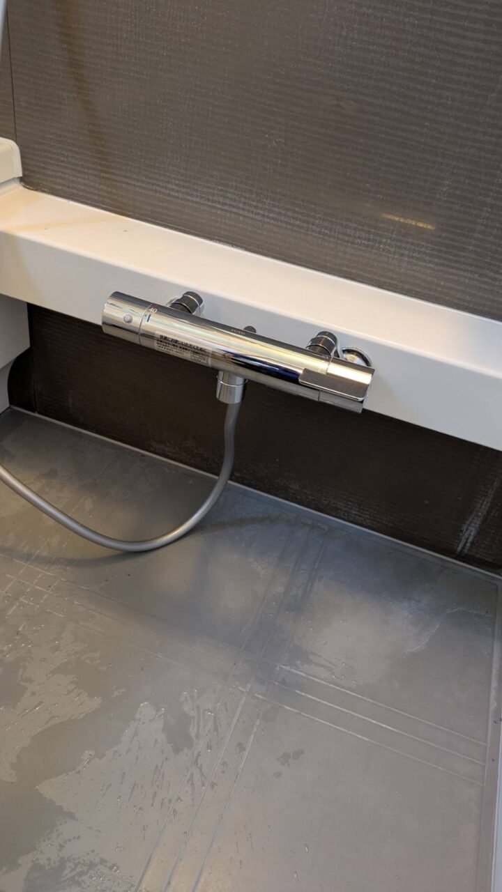 浴室蛇口の交換後